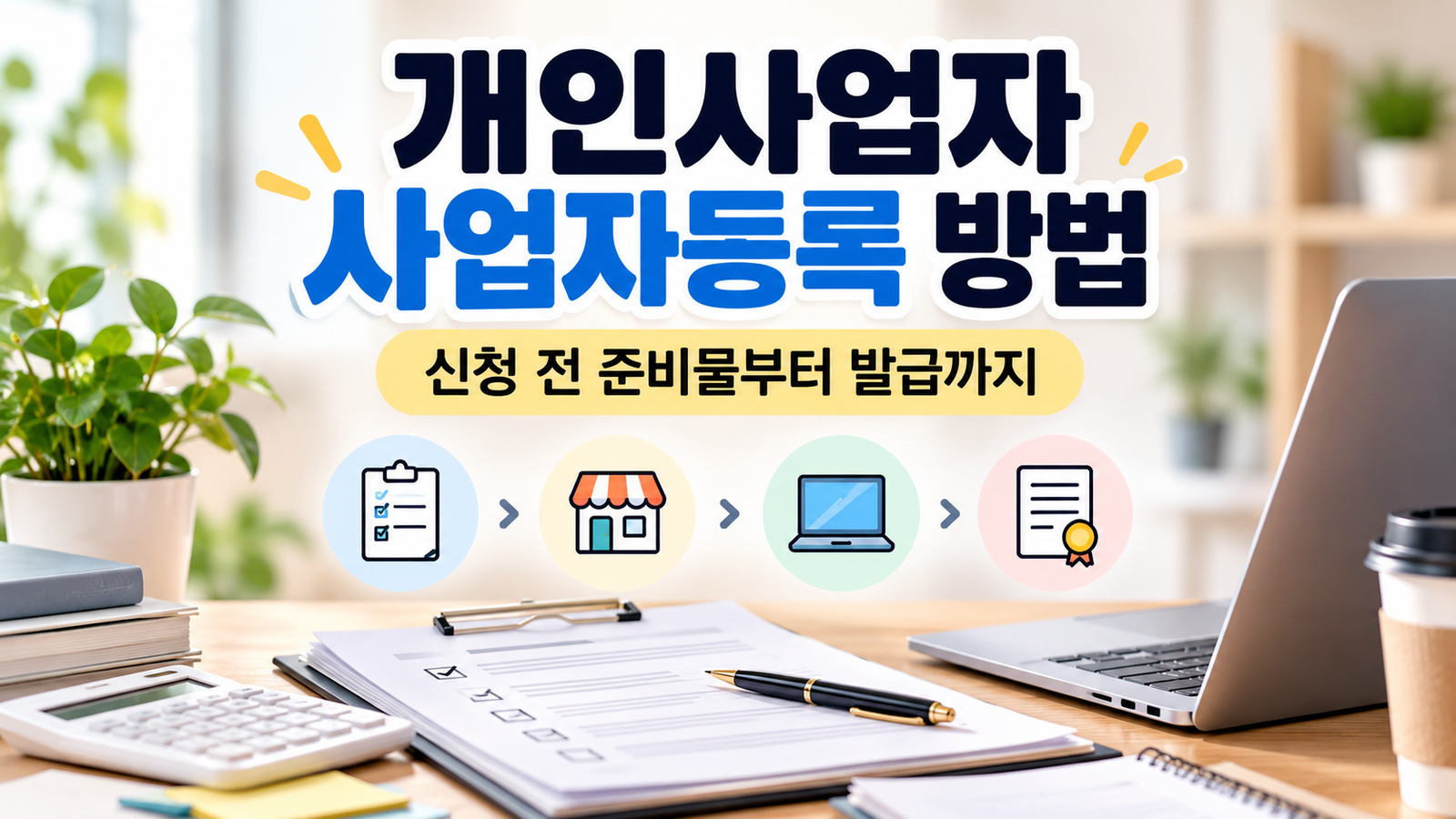 개인사업자 사업자등록 방법과 준비물 안내
