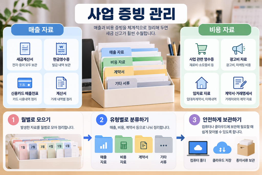 사업자등록증 발급 후 매출과 비용 증빙 관리 방법